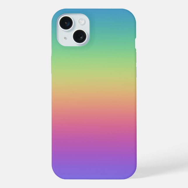 Deep Rainbow Gradient iPhone Case (Back)