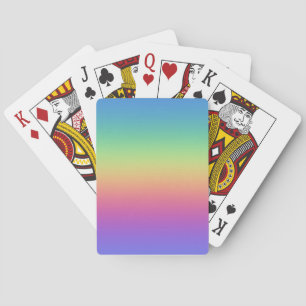 Deep Rainbow Gradient Playing Cards