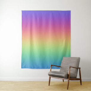Deep Rainbow Gradient Wall Tapestry