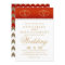 Deep Red and Gold Hearts - Invitation