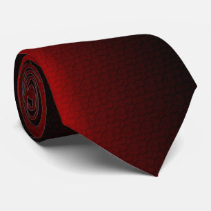 Deep Red & Black Tie