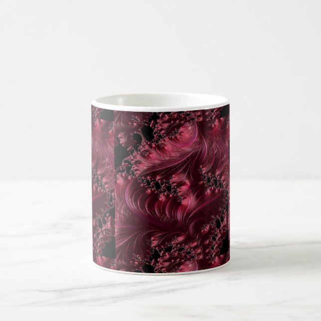 Deep Red Fractal Coffee Mug (Center)