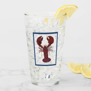 Deep Red Lobster Glass