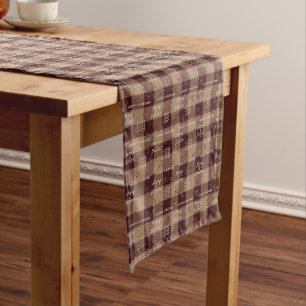 Deep Red   Merry & Bright Plaid   Buffalo Checks Medium Table Runner