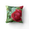 Deep red rose bud pillow