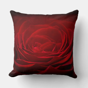 Deep Red Rose Cushion