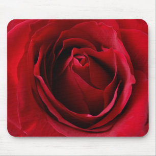 deep red rose mouse mat