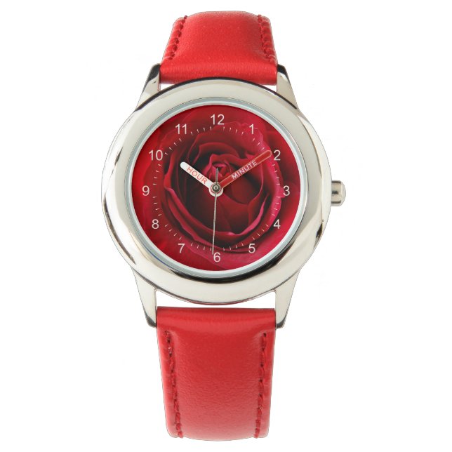 deep red rose watch (Front)
