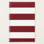 Deep Red Striped Planner<br><div class="desc">Deep red striped Planner</div>