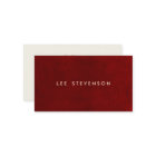 Deep Red Suede Simple Elegant