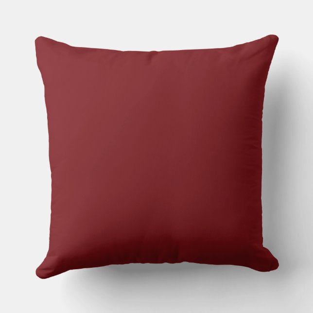 Deep Red Throw Pillows (Back)