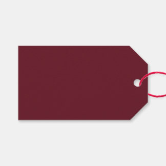 Deep Red With Autumn Vibes Gift Tags