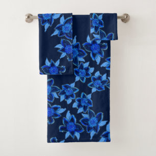 Deep Rich Blue Towel Set