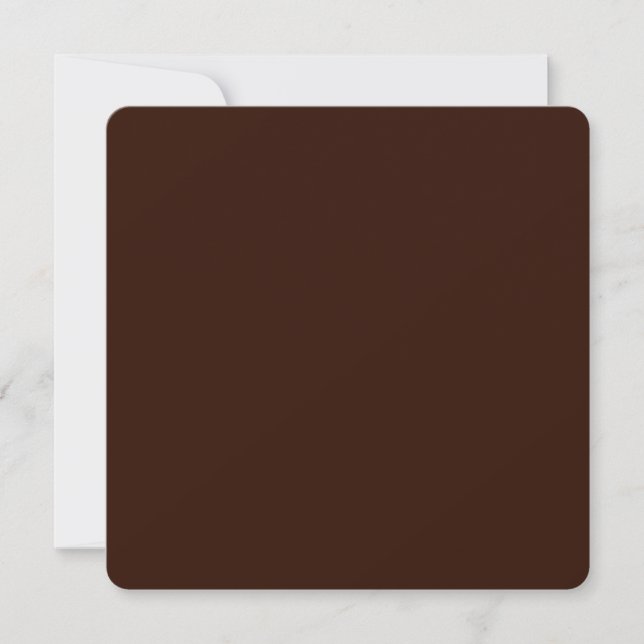 Deep Rich Brown colour background Customisable (Front)