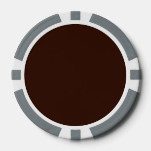 Deep Rich Brown colour background Customisable Poker Chips