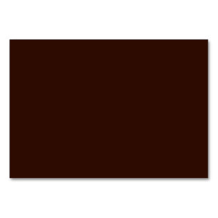 Deep Rich Brown colour background Customisable Table Number