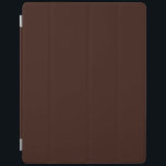 Deep Rich Brown colour decor Customisable iPad Smart Cover<br><div class="desc">This custom stylish product in rich deep chocolate brown colour decor background  for yourself or as a gift sure to make an impression in all occasions. Click on the "Customise it!" button to reveal tools to customise this product if you wish using a text editor and an image loader.</div>