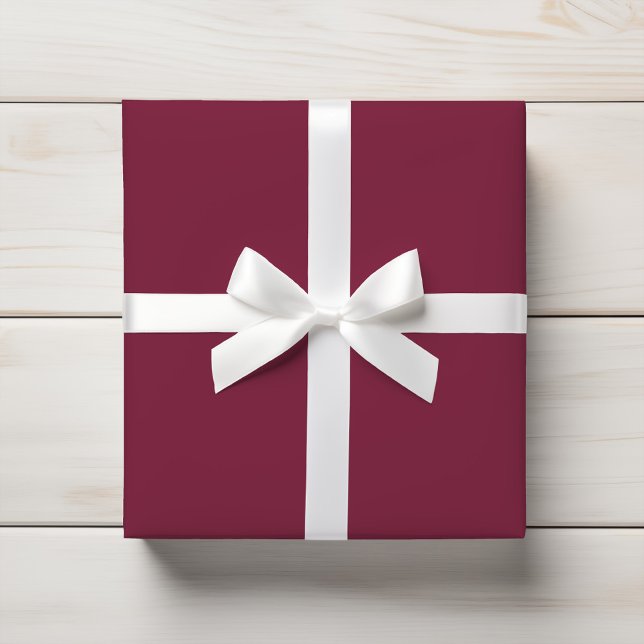 Deep Rich Burgundy Wine Solid Wrapping Paper (Creator Uploaded)