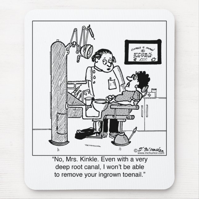 Deep Root Canal To Remove Ingrown Toenail? Mouse Mat (Front)