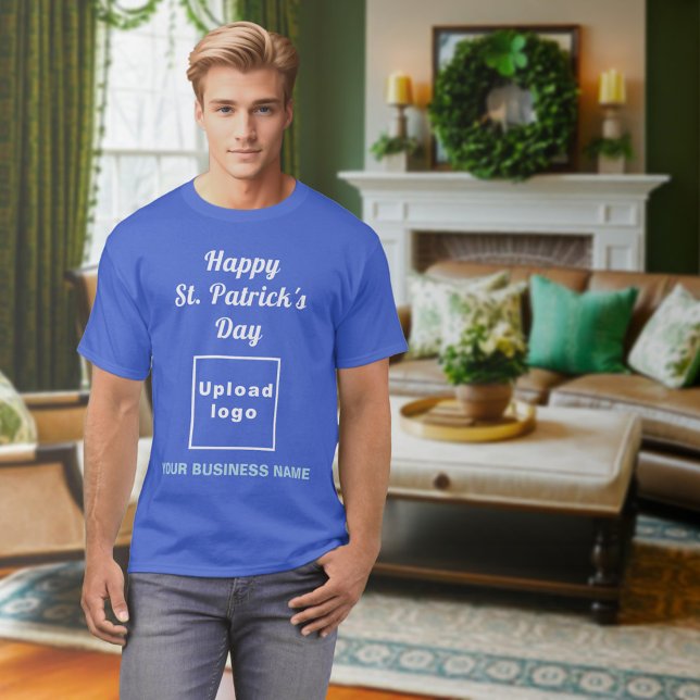 Deep Royal Blue St. Patrick's Day Business T-Shirt (Deep Royal Blue St. Patrick's Day business t-Shirt)