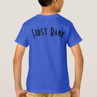 Deep Royal Colour First Rank Custom Text Kids 