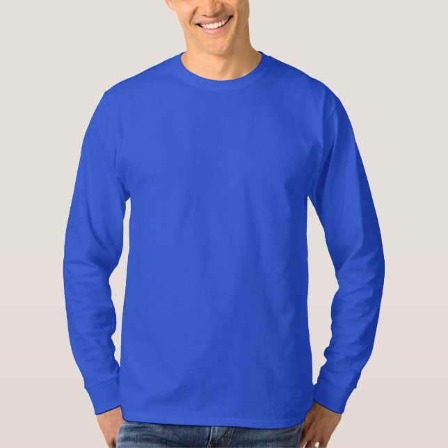 Deep Royal Men's Basic Long Sleeve T-Shirt (Front)
