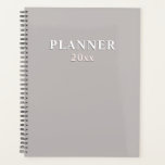 Deep sand | solid beige planner<br><div class="desc">Deep sand | solid beige Planner
Bold / shadow effect custom text. Neutral modern design.</div>