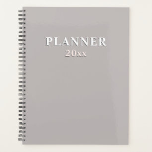 Deep sand solid beige planner