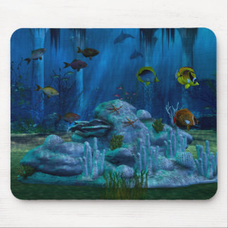 Deep Sea 3D Digital Aquarium Mouse Mat
