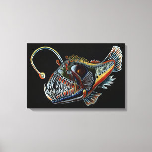 Deep Sea Angler Fish canvas print