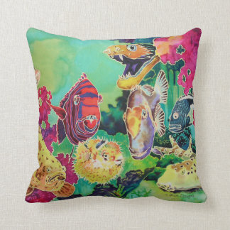Deep Sea Beauties Tropical Fish Cushion