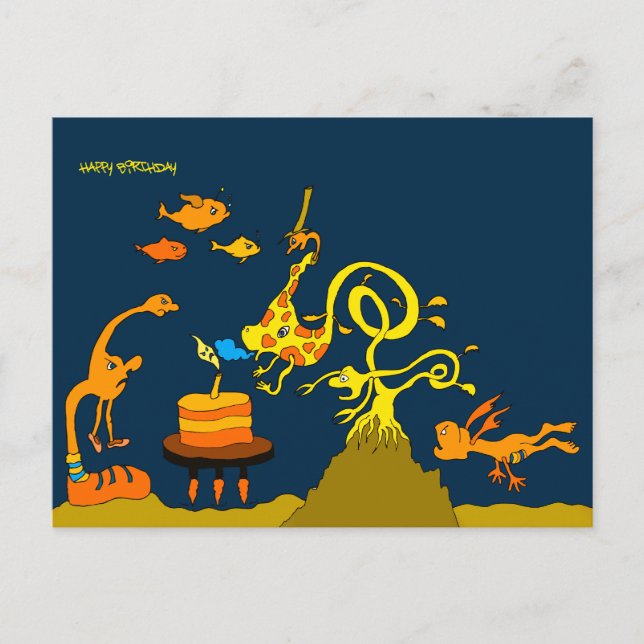 Deep Sea Birthday 5x7.jpg Postcard (Front)