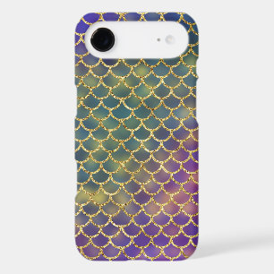 Deep Sea Blue Mermaid Scales Design