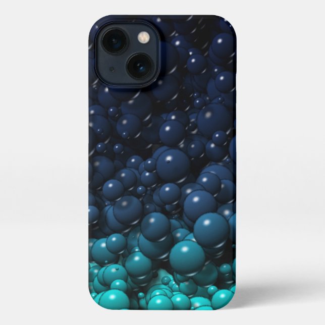 Deep Sea Bubble Camo iPhone Case (Back)