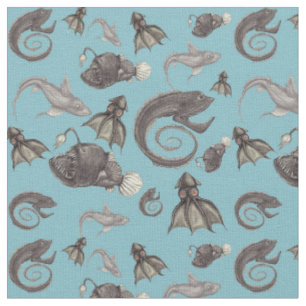 Deep Sea Creatures Fabric
