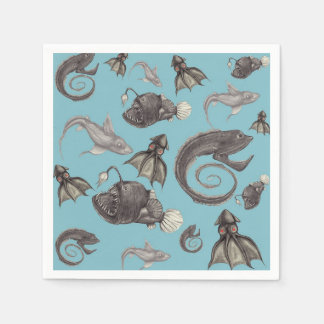 Deep Sea Creatures Napkin