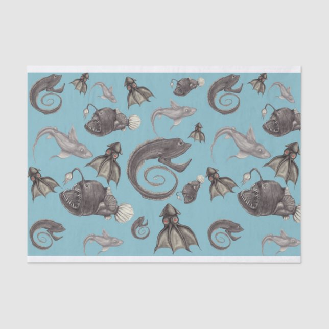 Deep Sea Creatures Tissue Paper (Front)