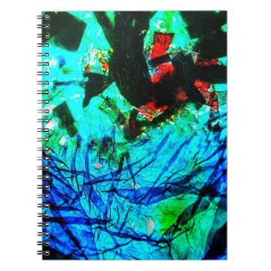 Deep sea diver abstract Spiral Photo Notebook,Joy Notebook