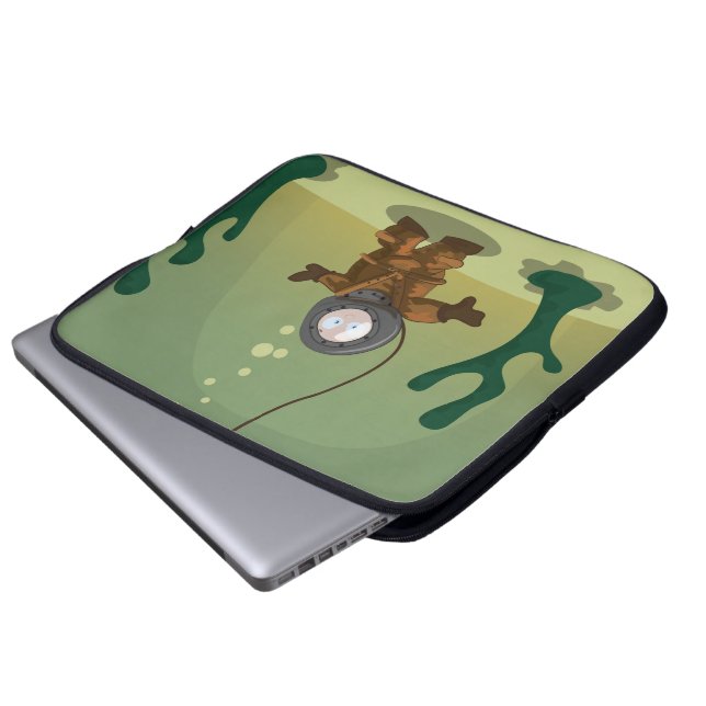 Deep Sea Diver Laptop Sleeve (Front Bottom)