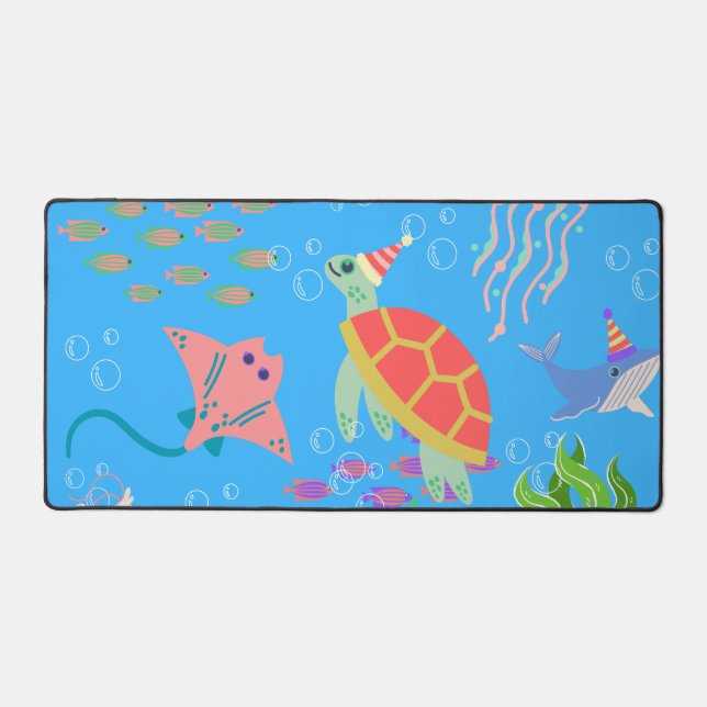 Deep sea diving desk mat (Front)