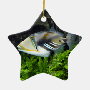 Deep sea fish ceramic tree decoration