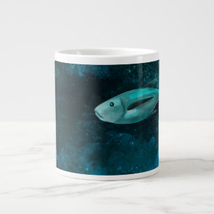 Deep Sea Fish Illustration Jumbo Coffee Mug