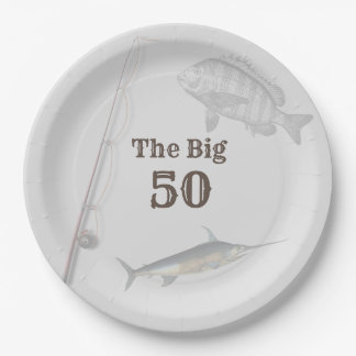 Deep Sea Fishing Birthday Party Theme Paper Plate