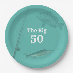 Deep Sea Fishing Birthday Party Theme Paper Plate