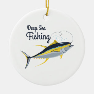 Deep Sea Fishing Ceramic Tree Decoration