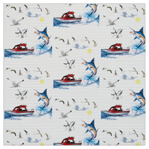 Deep Sea Fishing Fabric