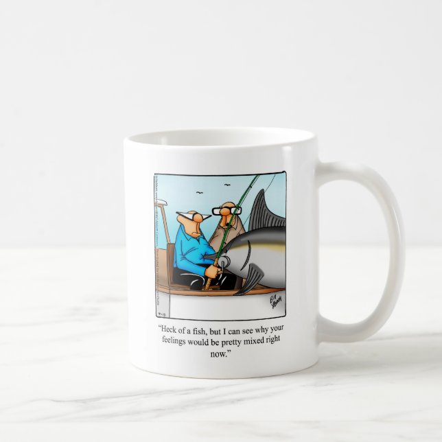 Deep Sea Fishing Humour Mug Gift (Right)