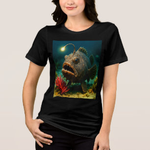 Deep Sea Glow: The Anglerfish Tri-Blend Shirt