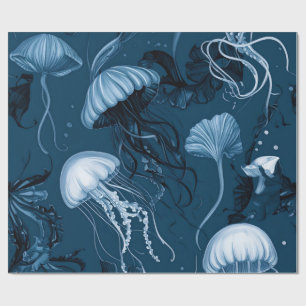 Deep Sea Jellyfish Wrapping Paper