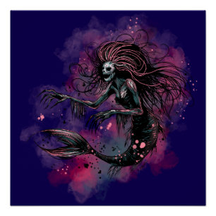 Deep Sea Mermaid Poster
